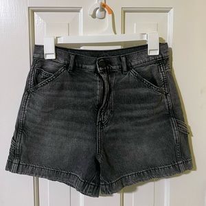 American Eagle Grey/Black Women’s Shorts Highest Waist 90s Boyfriend Short